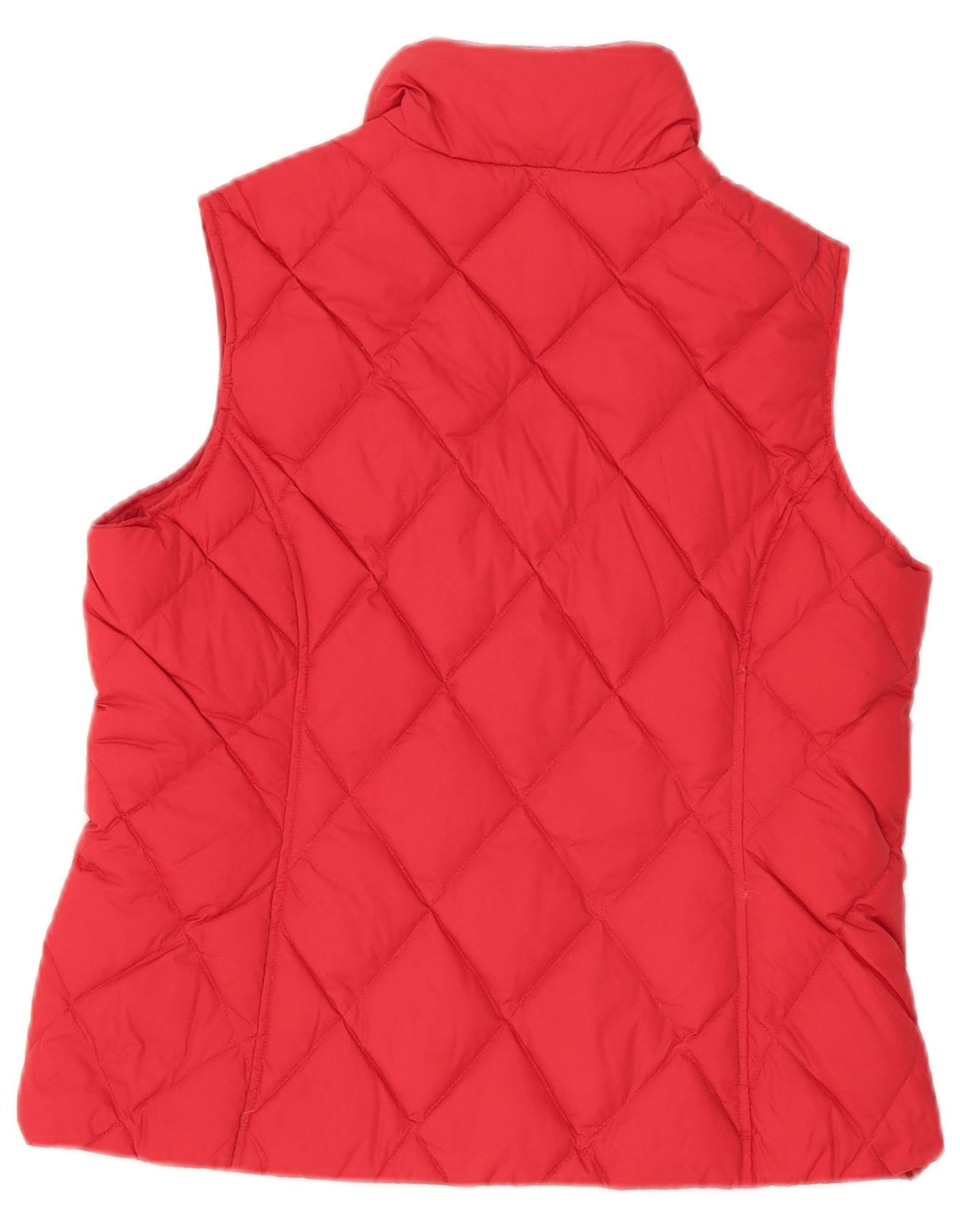 Lands End Damen-Übergröße, gepolsterte Weste, UK 10, Größe S, rotes Nylon