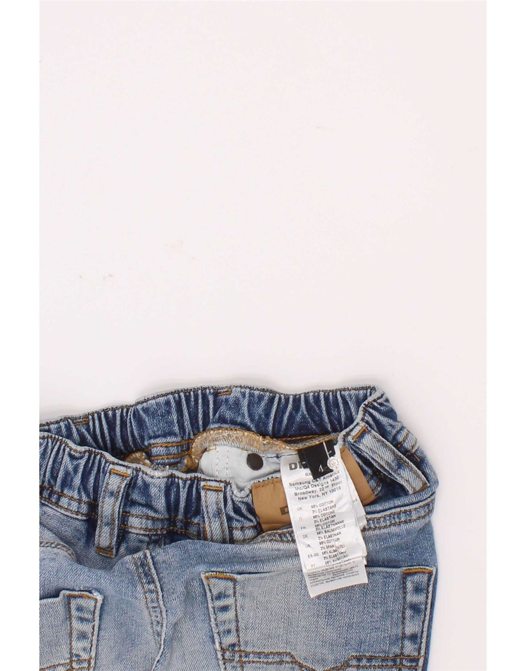 Diesel Jungen Distressed Denim Shorts 3-4 Jahre W20 Blaue Baumwolle