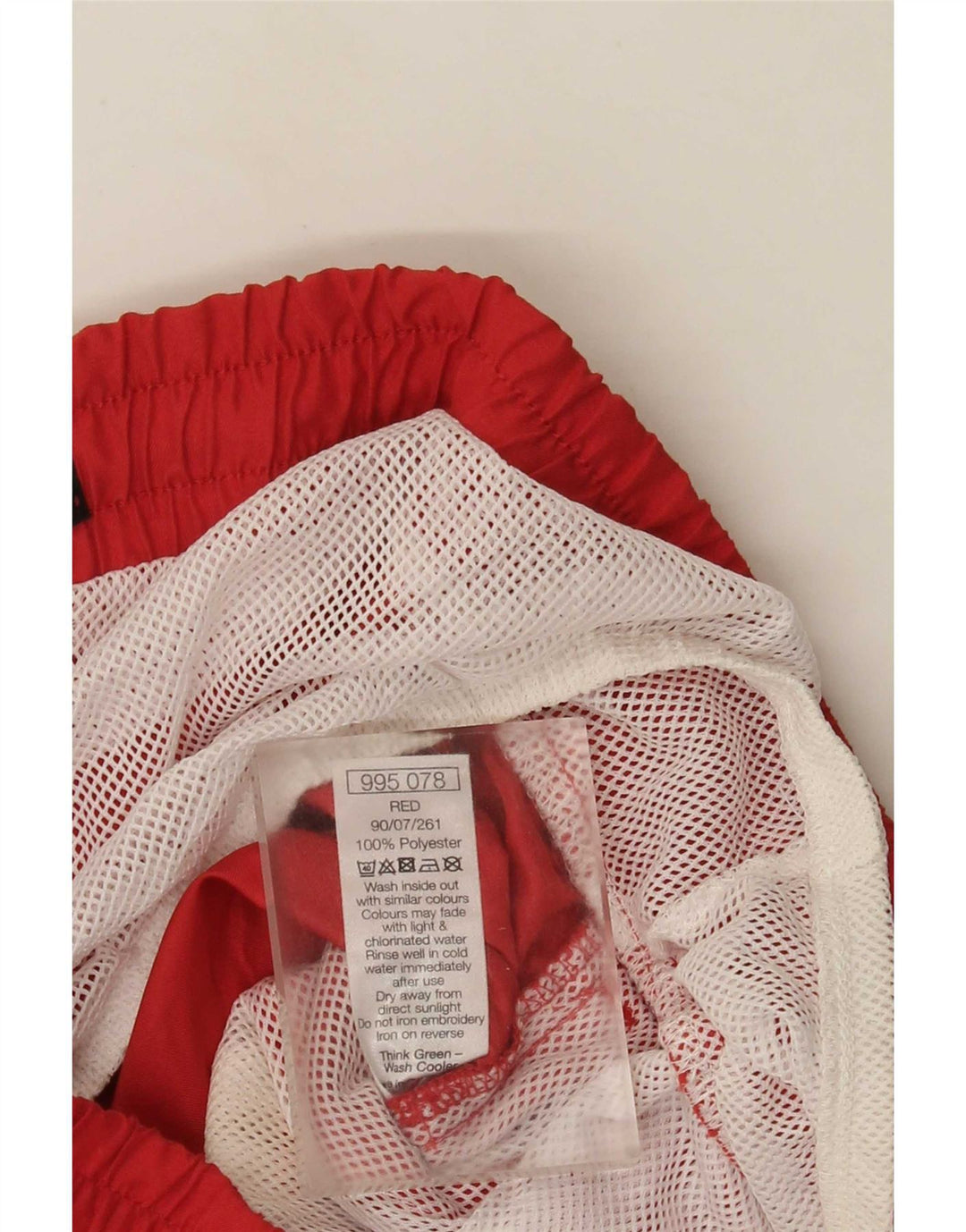 M&Co Herren-Badeshorts aus mittelrotem Polyester
