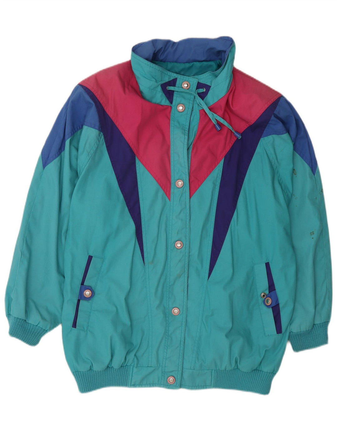 Izzi Damen Windjacke UK 14 Medium Mehrfarbig Colourblock