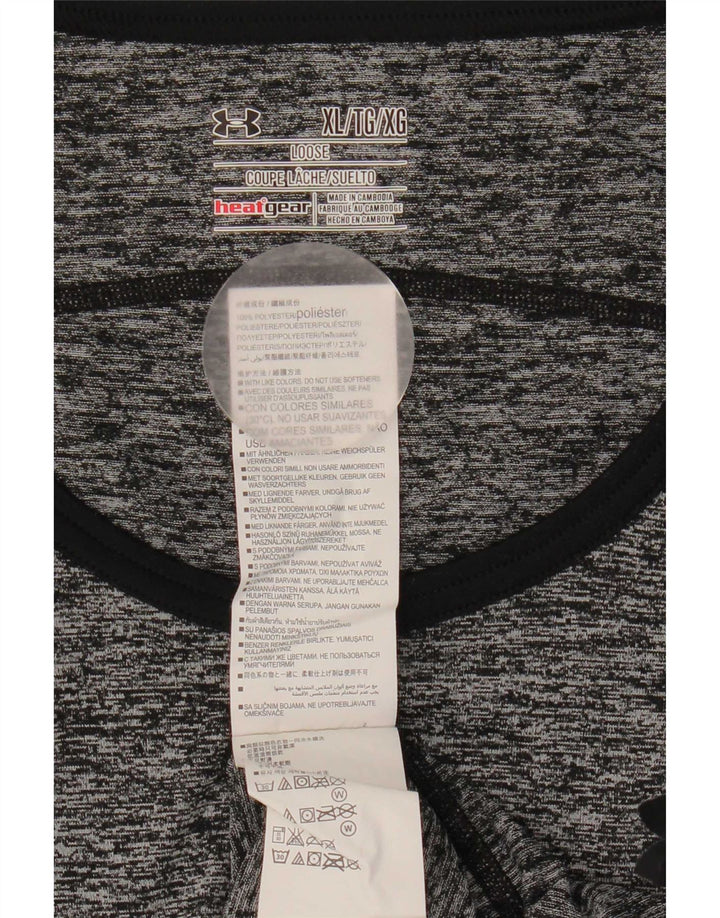Under Armour Herren Heat Gear Weste Top XL Grau geflecktes Polyester