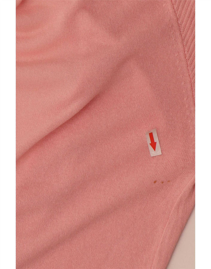 Massimo Dutti Damen-Cardigan mit 3/4-Ärmeln, UK-Gr. 14, Mittelrosa