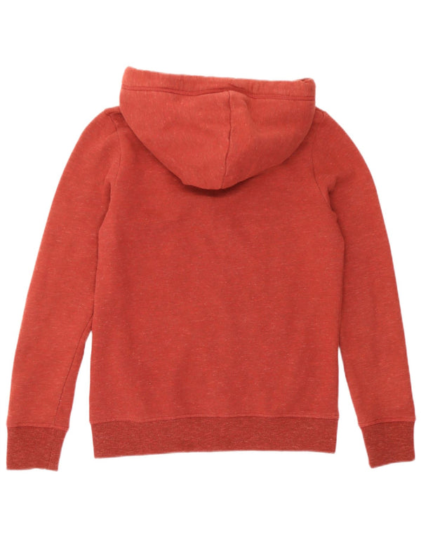 Superdry Damen-Kapuzenpullover mit Reißverschluss, Gr. 10, Größe S, Braun, Baumwolle