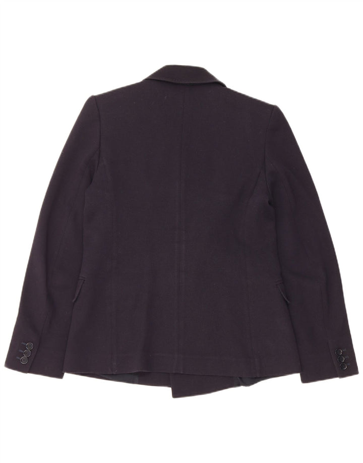 Max Mara Damen-Wochenend-Zweireiher-Blazer-Jacke, Gr. 10, Marineblau