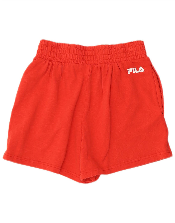 FILA Herren Graphic Sport Shorts XS Rote Baumwolle