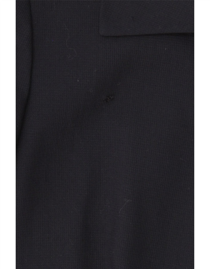 LOUIS FERAUD Womens 1 Button Longline Blazer Jacket UK 20 2XL Navy Blue Vintage Louis Feraud and Second-Hand Louis Feraud from Messina Hembry 