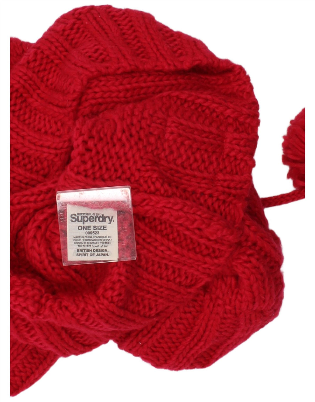 Superdry Strick-Snood-Schal für Damen, Einheitsgröße, Rosa, Acryl, Winter