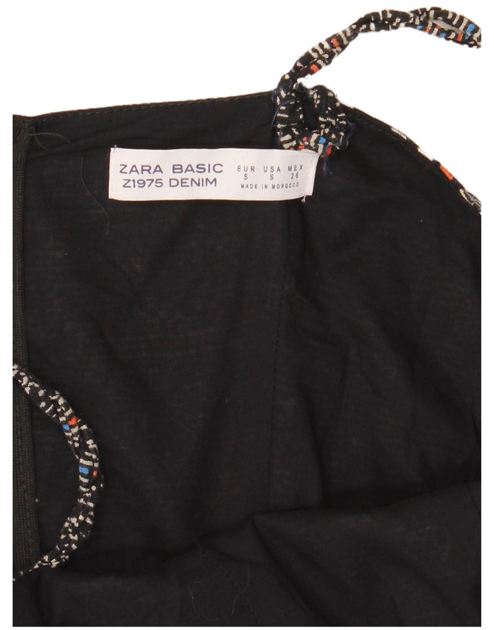 Ärmelloser Overall für Damen von Zara, Gr. 10, klein, blau, geometrisch