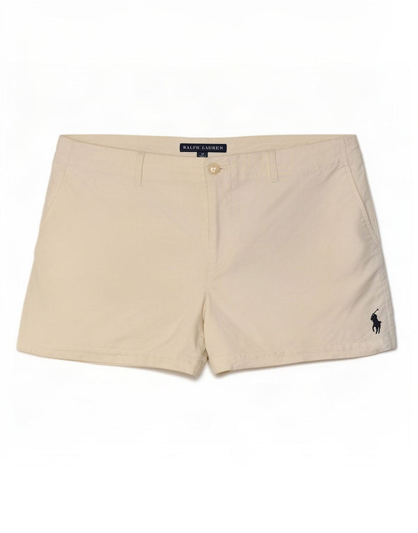 Ralph Lauren Damen Chinoshorts US 10 Large W34 Off White Cotton