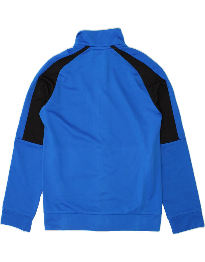 PUMA Boys Graphic Tracksuit Top Jacket 9-10 Years  Blue Colourblock Vintage Puma and Second-Hand Puma from Messina Hembry 