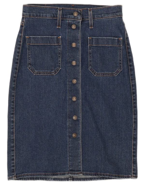 Levi's Damen Jeansrock W24 XS Blaue Baumwolle