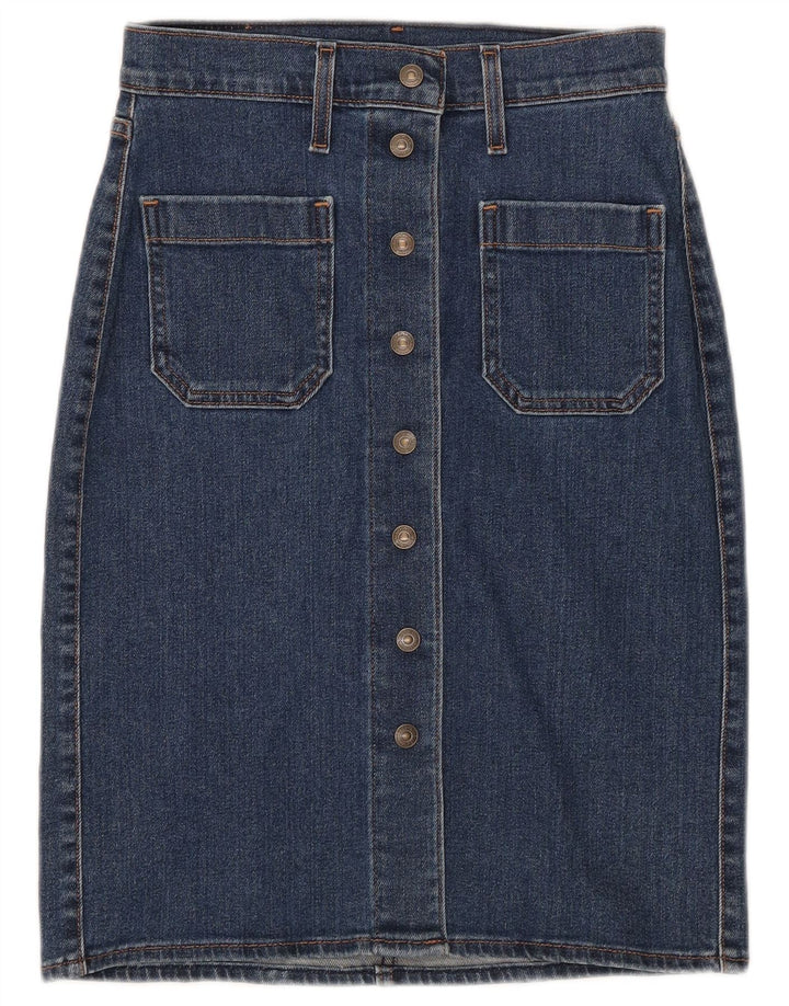 Levi's Damen Jeansrock W24 XS Blaue Baumwolle