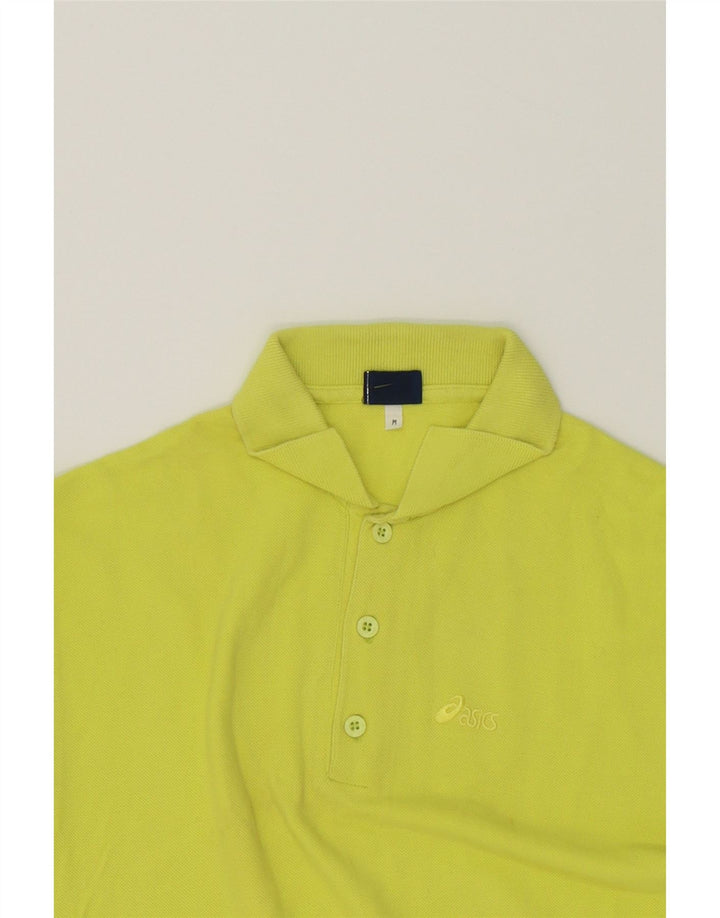 ASICS Mens Polo Shirt Medium Green Cotton Vintage Asics and Second-Hand Asics from Messina Hembry 