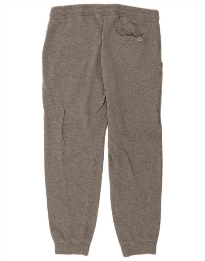 Jack & Jones Herren-Trainingshose, Jogginghose, mittelgrau gefleckte Baumwolle