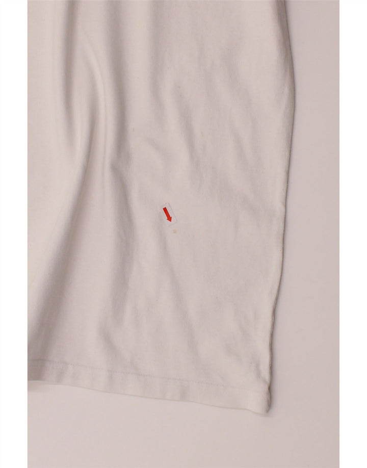 TOMMY HILFIGER Mens Regular Fit Graphic T-Shirt Top Medium White Vintage Tommy Hilfiger and Second-Hand Tommy Hilfiger from Messina Hembry 