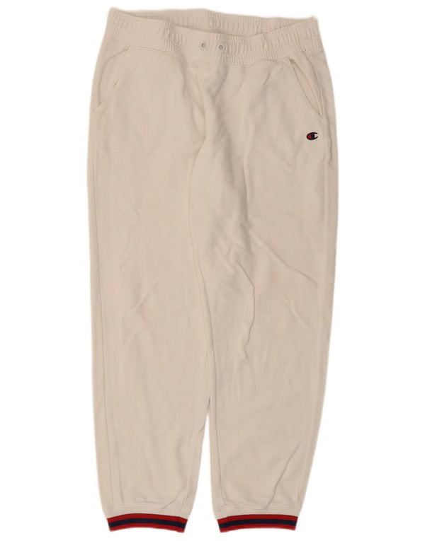 Champion Damen-Trainingshose, Jogginghose, Größe 44, Weiß, Farbblock