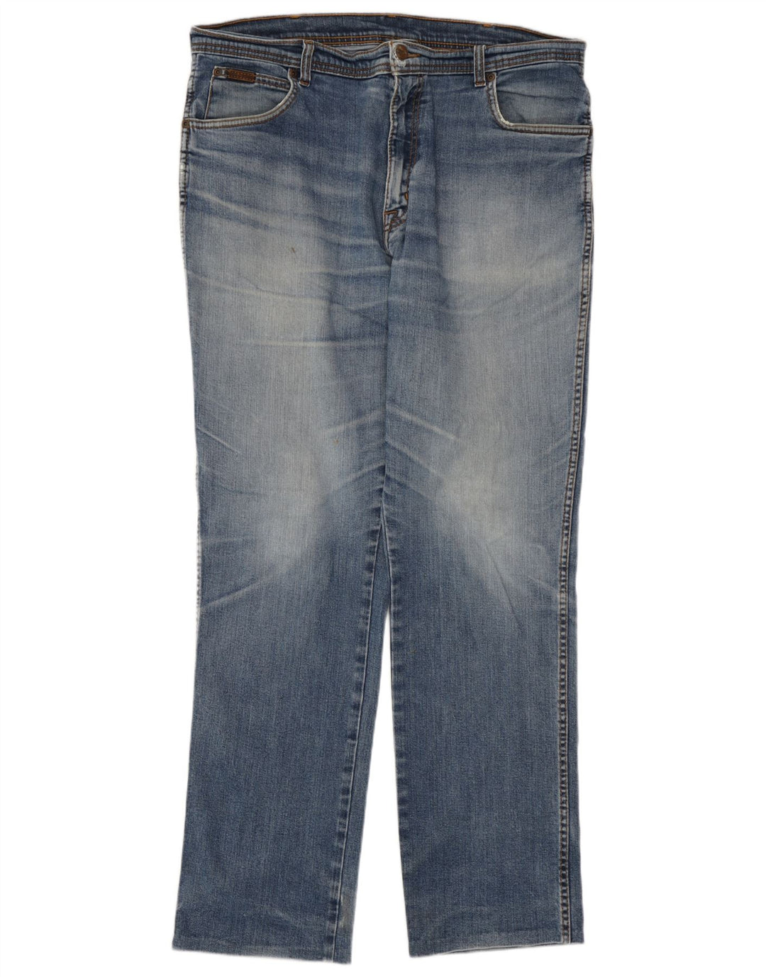 Wrangler Herren Straight Jeans W38 L31 Blaue Baumwolle