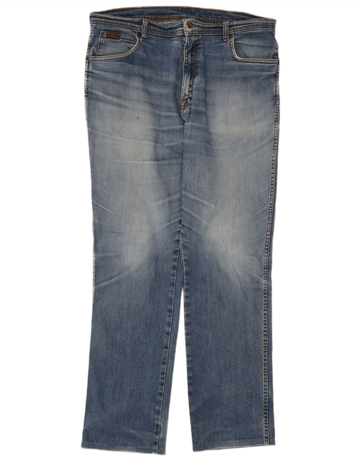 Wrangler Herren Straight Jeans W38 L31 Blaue Baumwolle