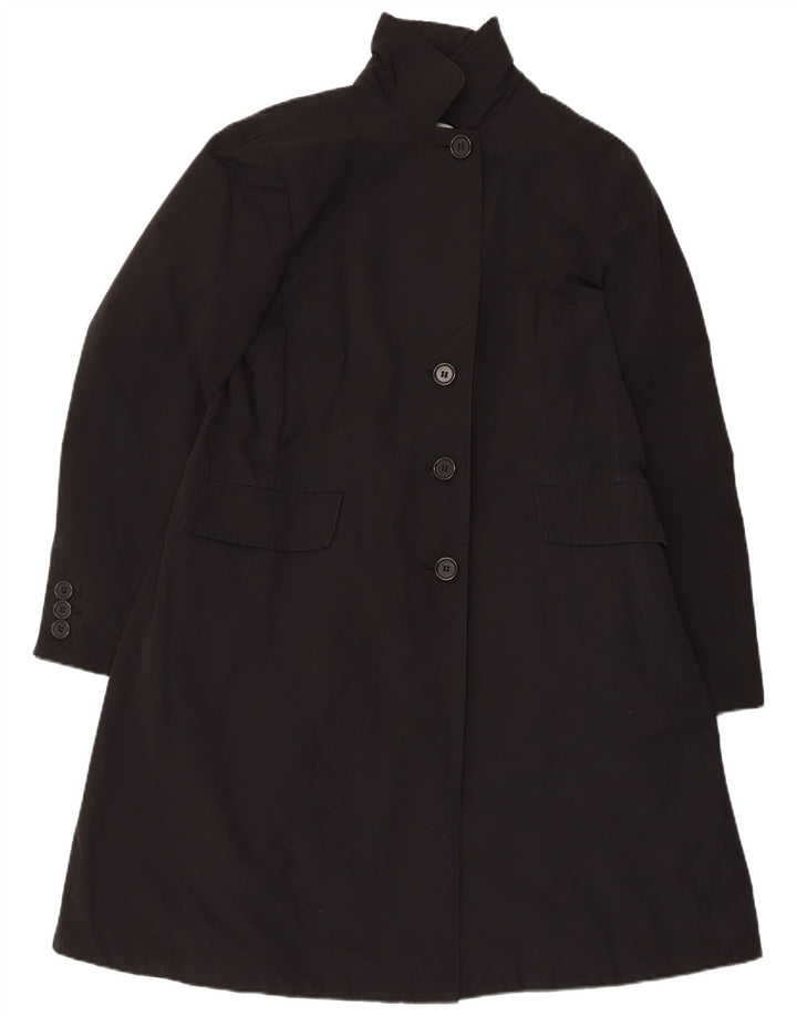 Aspesi Damenmantel UK 18 XL Schwarz Baumwolle
