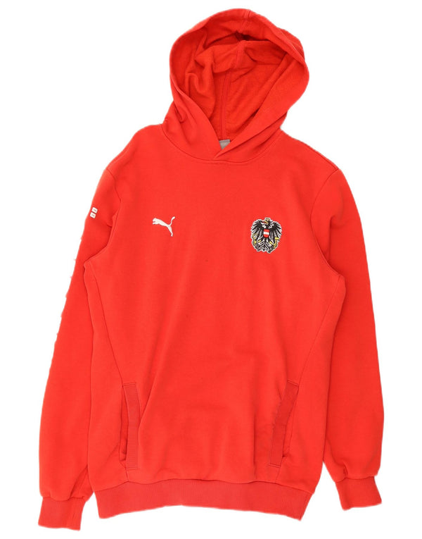 Puma Jungen Graphic Hoodie Pullover 15–16 Jahre, rote Baumwolle