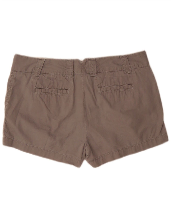 J. Crew Damen Chinoshorts US 8 Medium W33 Grau Baumwolle