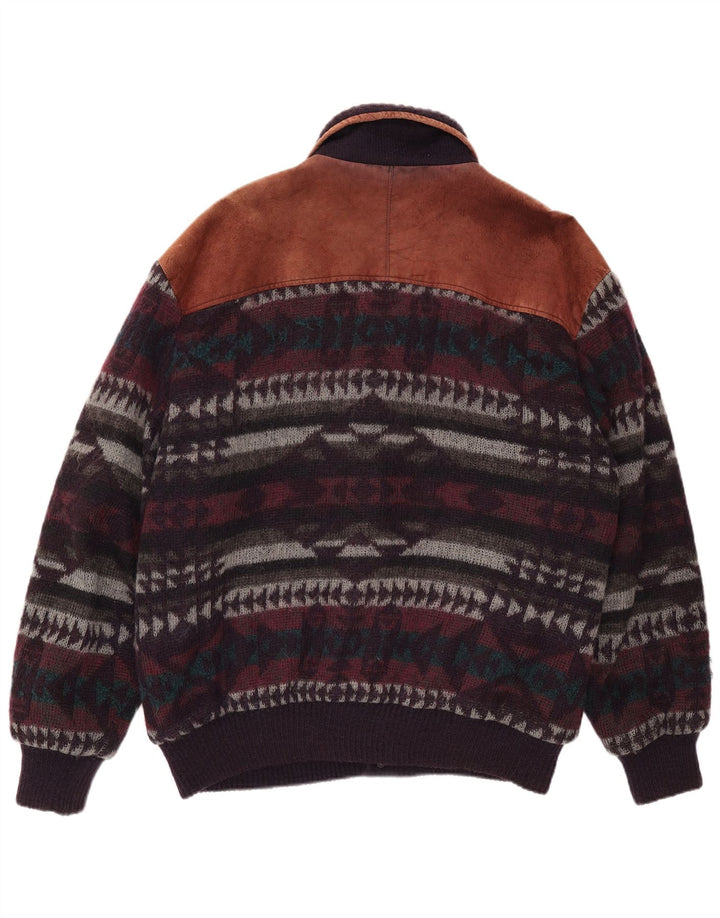 C&A Herren-Strick-Bomberjacke, mittelgroß, mehrfarbig, Fair Isle-Muster