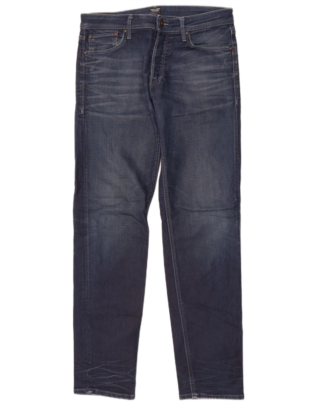 Jack & Jones Herren Slim Jeans W32 L34 Blaue Baumwolle