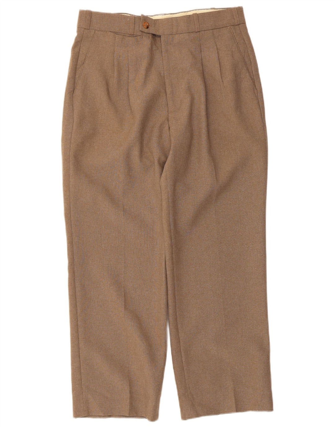 Farah Damen-Anzughose mit geradem Zapfen, W32, L26, Beige, Polyester