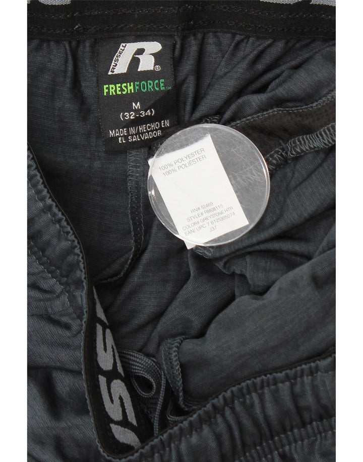 RUSSELL ATHLETIC Herren Dri-Power Sportshorts Mittelgrau Farbblock