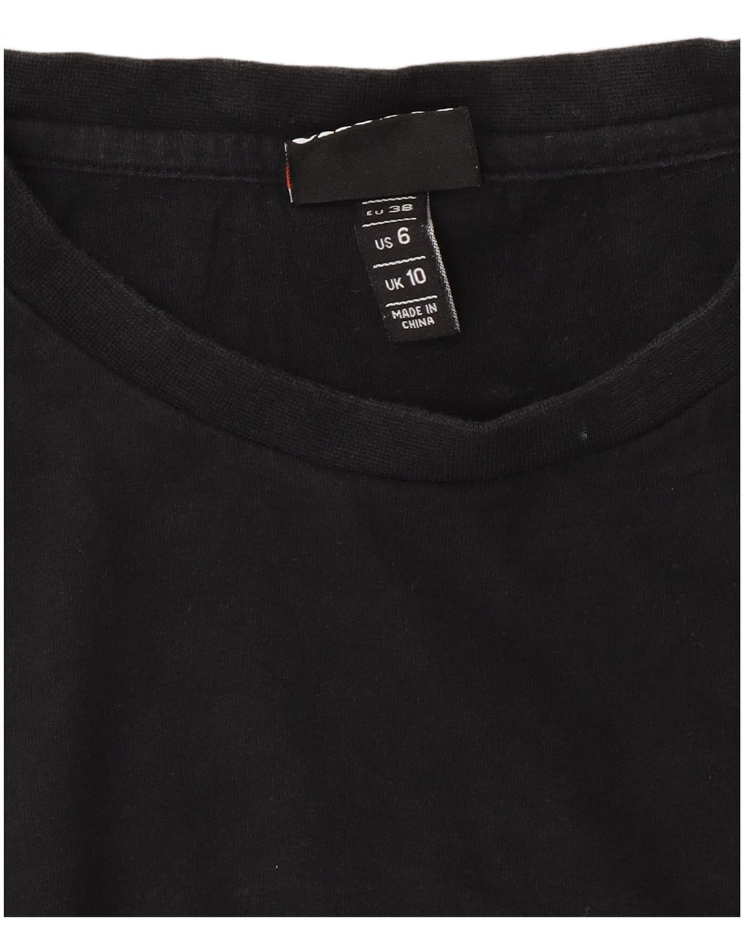 Ellesse Damen Übergroßes T-Shirt Top UK 10 Small Schwarz