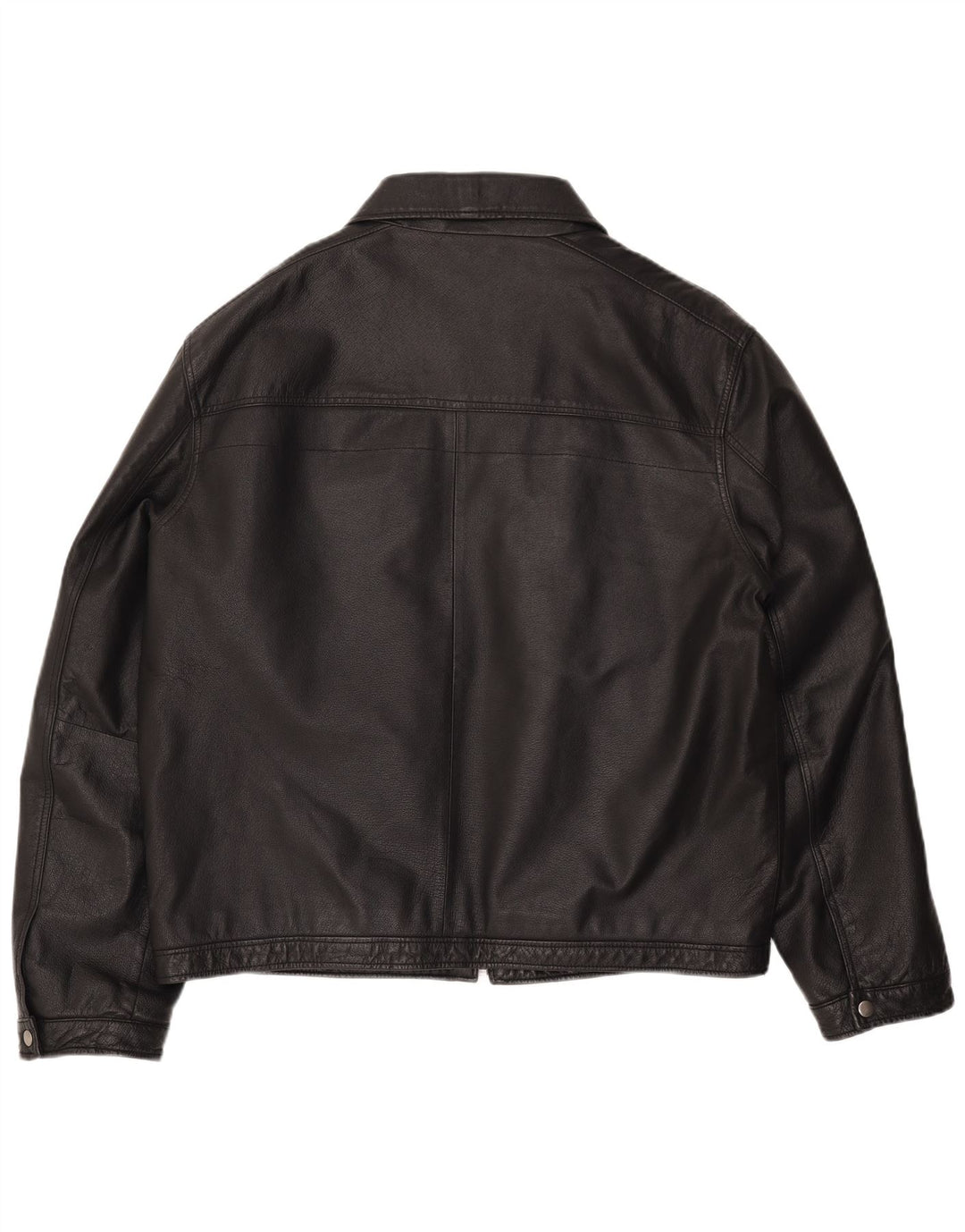 ANGELO LITRICO Herren Lederjacke UK 42 XL Schwarzes Leder