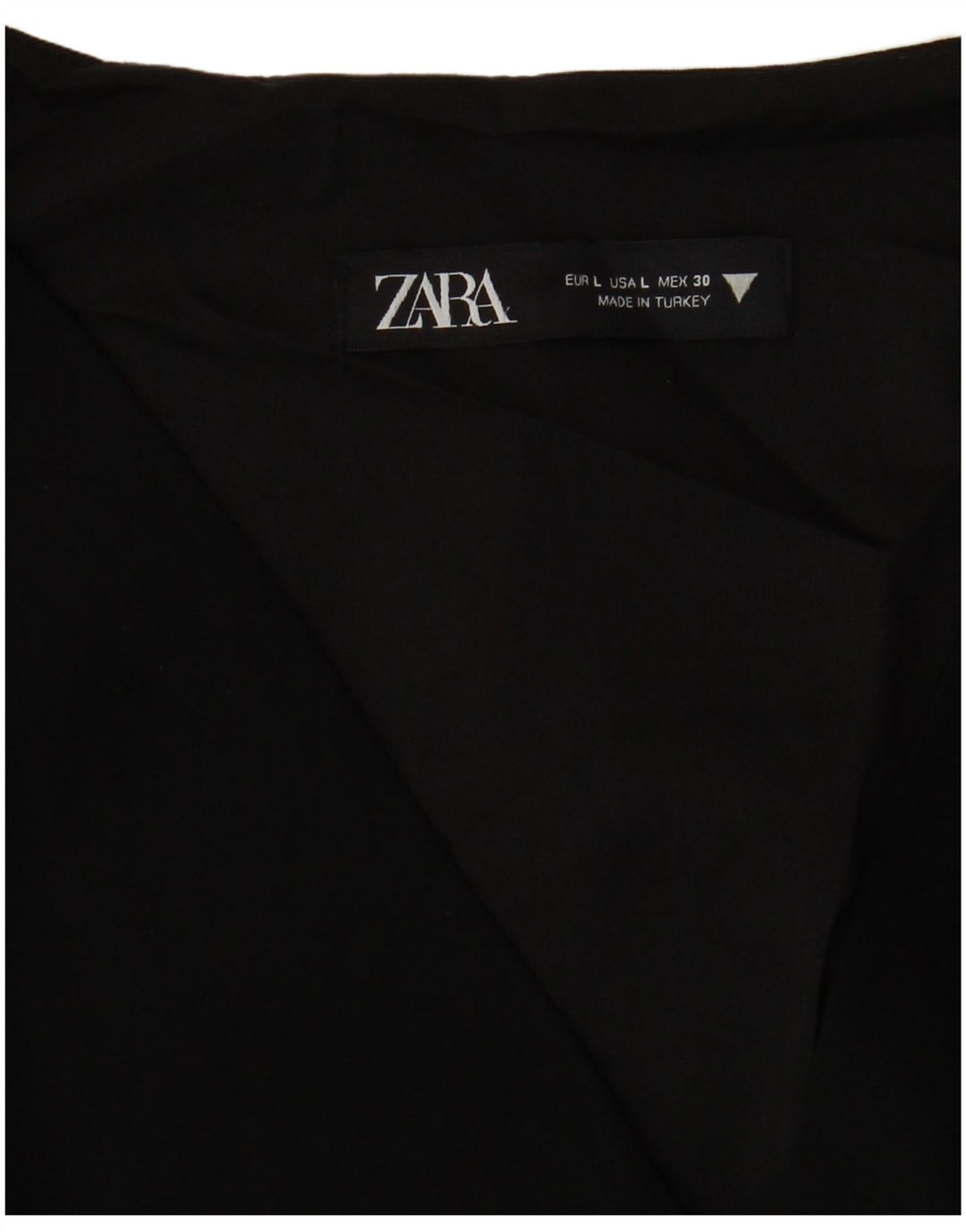 Zara Damen A-Linien-Kleid UK 16 Large Schwarz