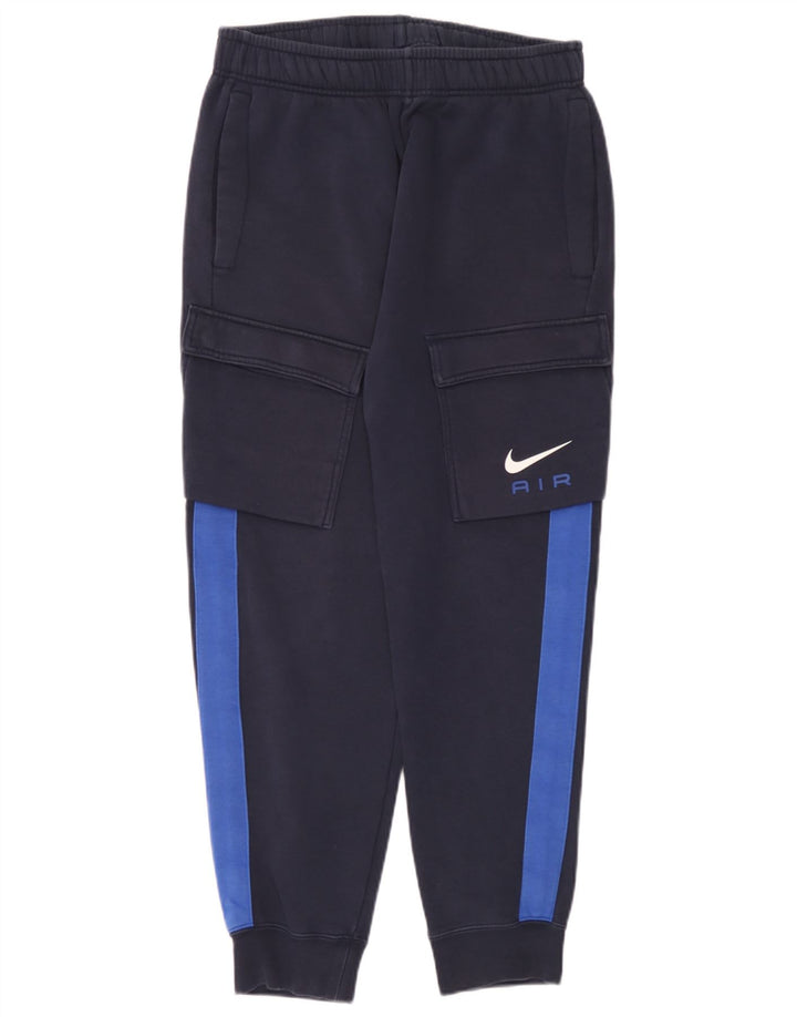 Nike Herren-Trainingsanzug-Hose mit Grafik, mittelgroß, Marineblau, Farbblock