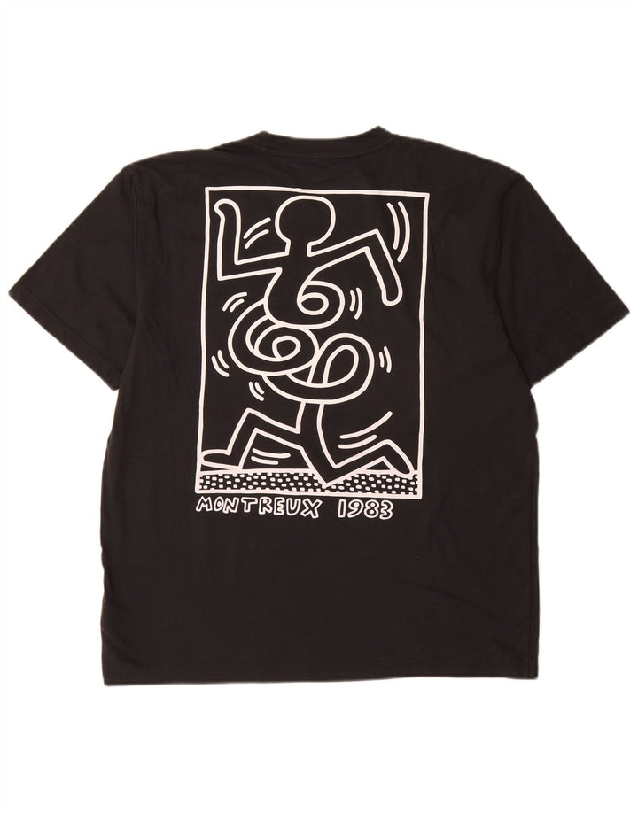 Gap Herren-T-Shirt mit Grafik, mittelschwarze Baumwolle