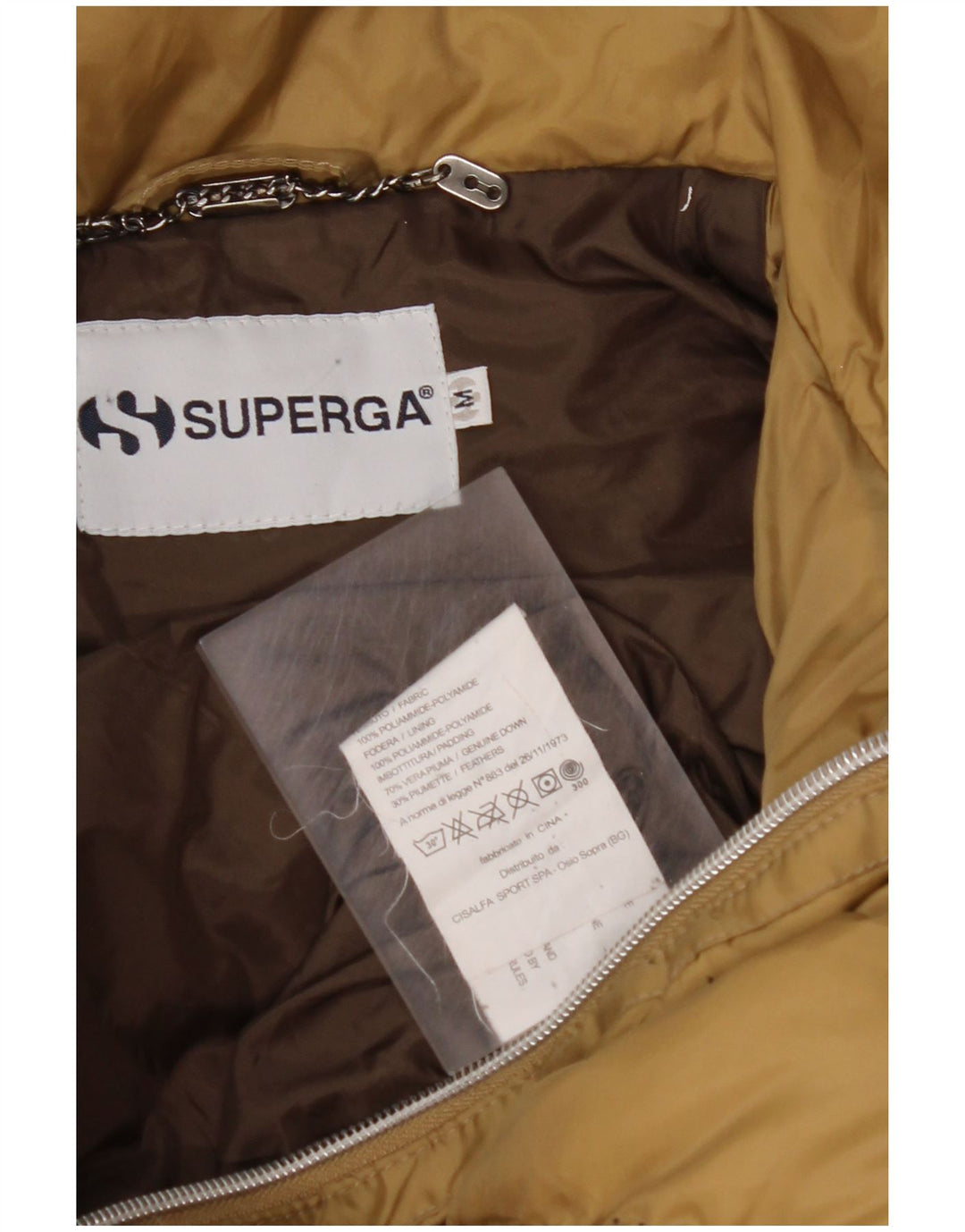 SUPERGA Wattierte Damenjacke UK 14 Mittelbraunes Polyamid