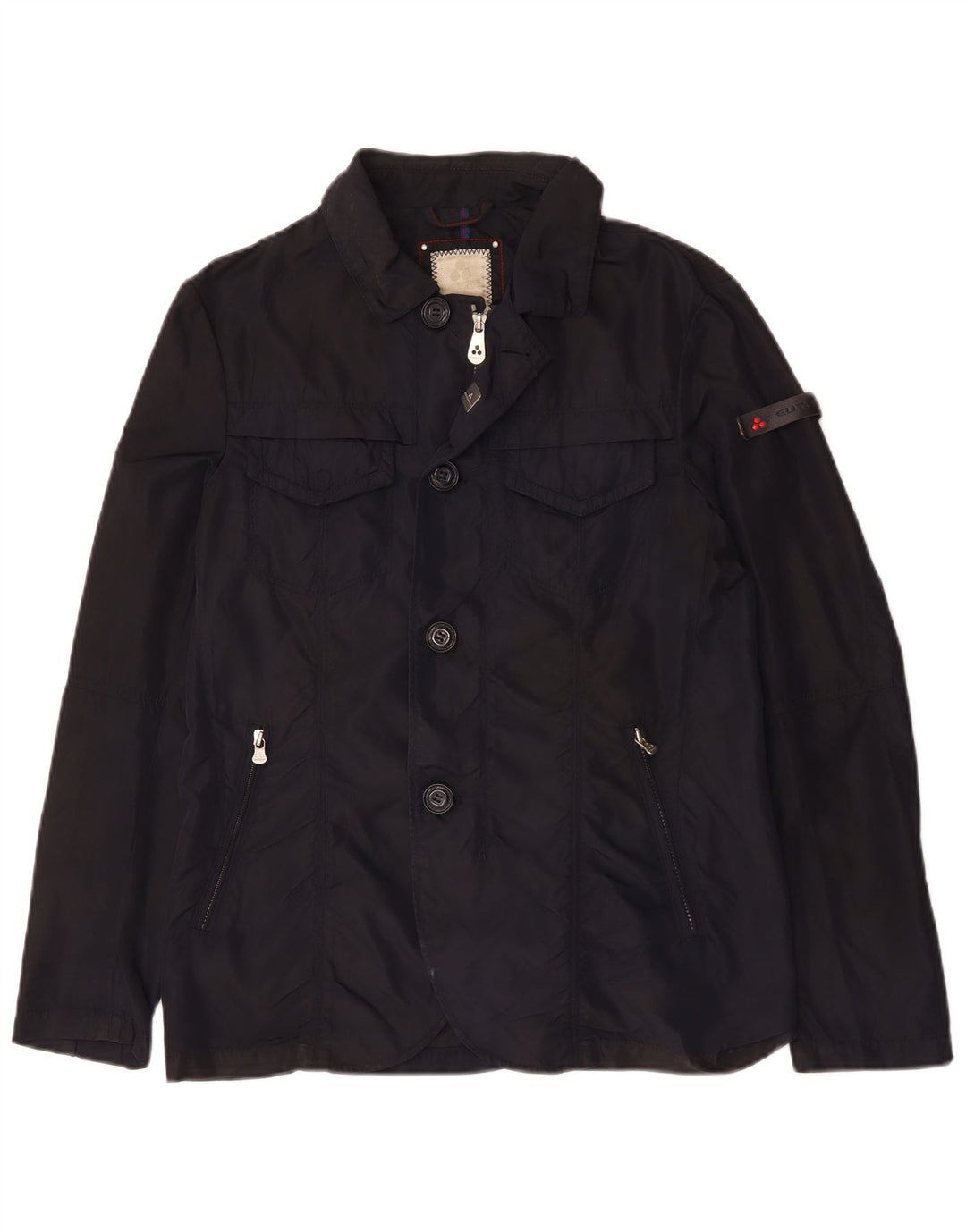 PEUTEREY Herren Utility Jacke UK 36 Small Marineblau Polyamid