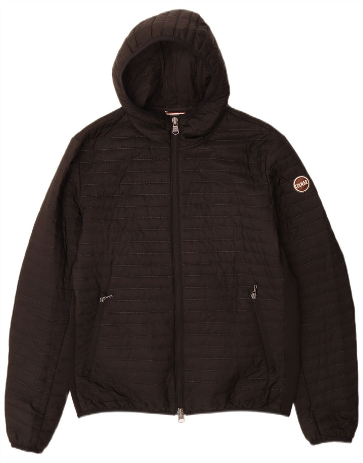 Colmar Herren-Kapuzenjacke, wattiert, IT 50, mittelschwarz, Polyester