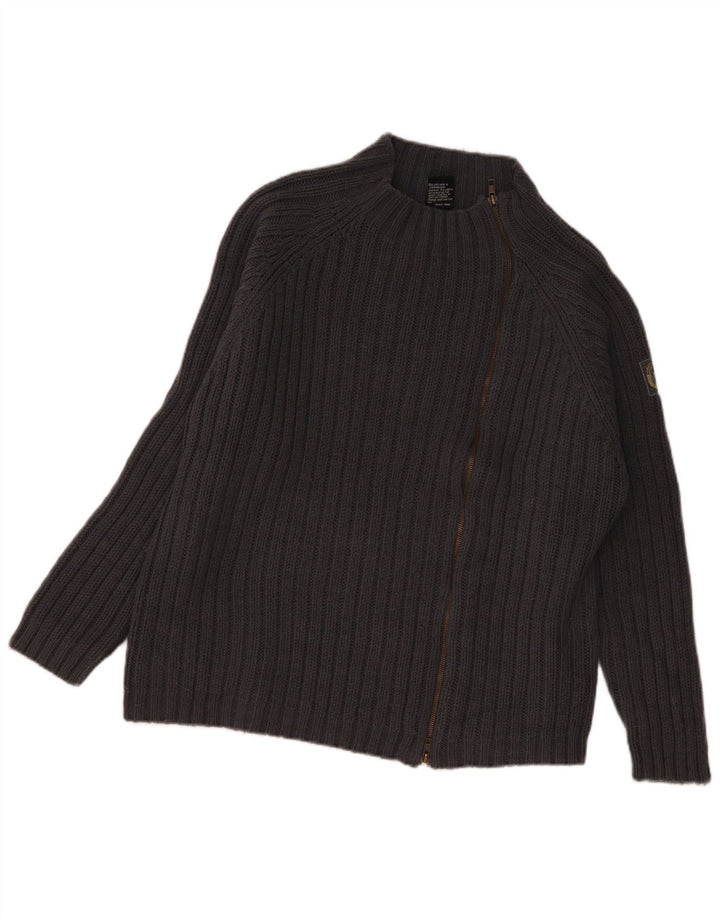 Scorpion Bay Damen-Strickjacke in Übergröße, Gr. 14, Mittelgrau, Acryl