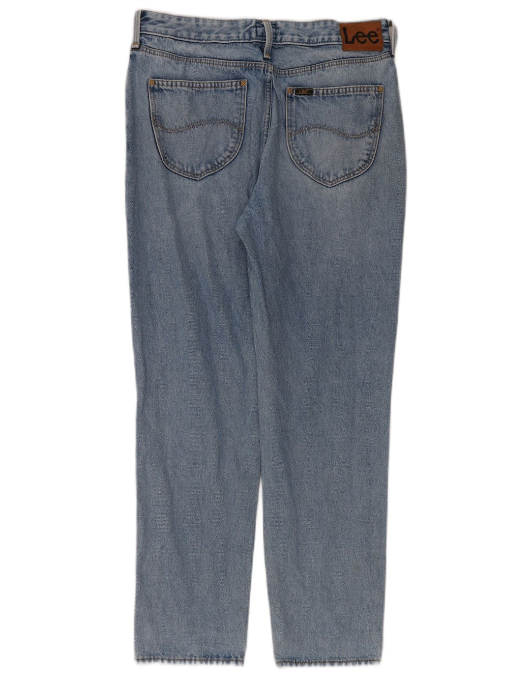 Lee Herren Mom Straight Jeans W30 L31 Blaue Baumwolle