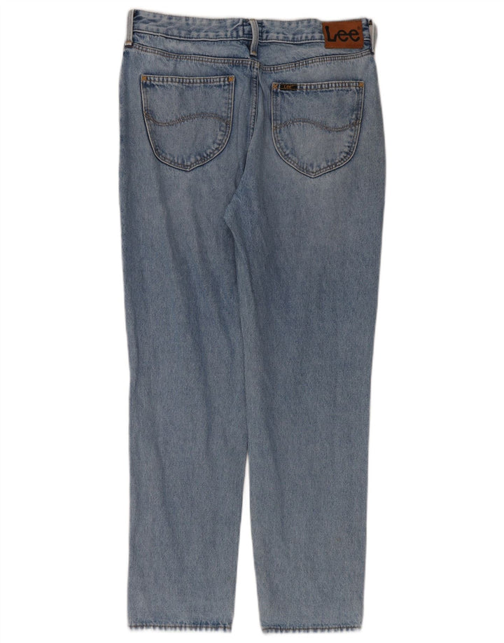 Lee Herren Mom Straight Jeans W30 L31 Blaue Baumwolle