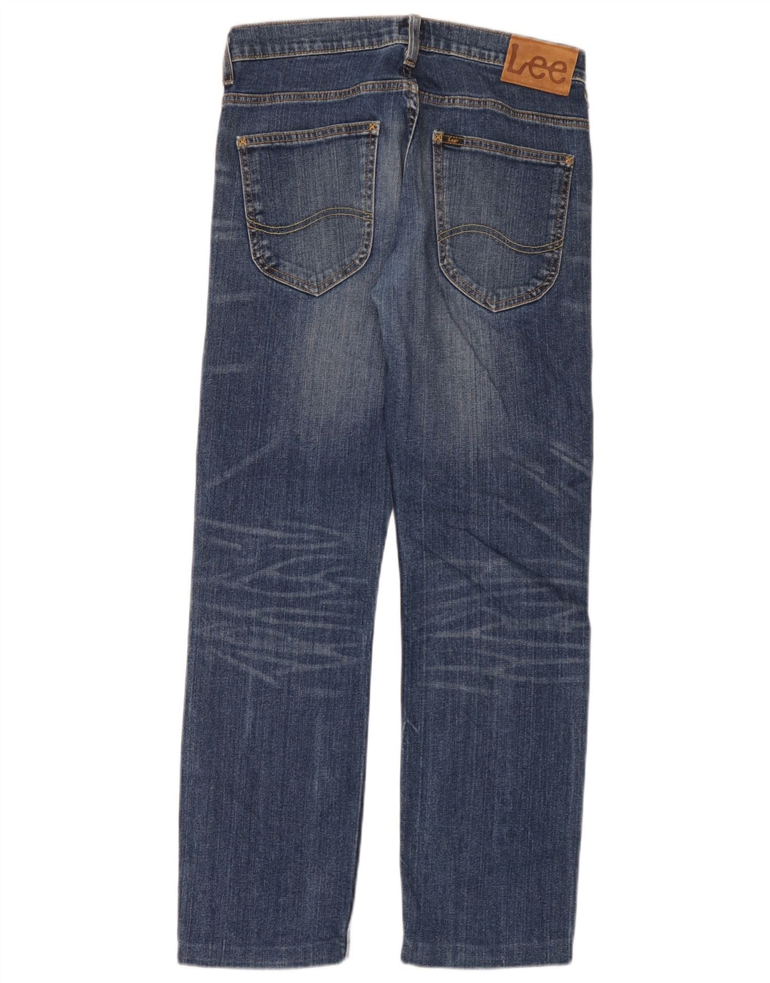 Lee Herren Powell Straight Jeans W29 L30 Blaue Baumwolle