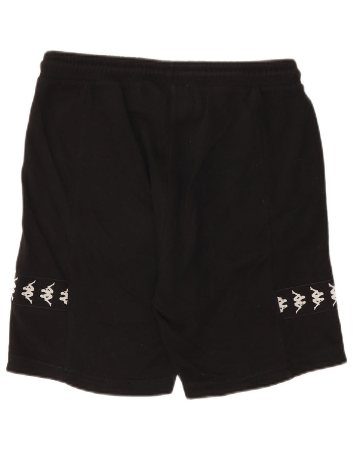 Kappa Herren Graphic Sport Shorts Small Schwarz Baumwolle
