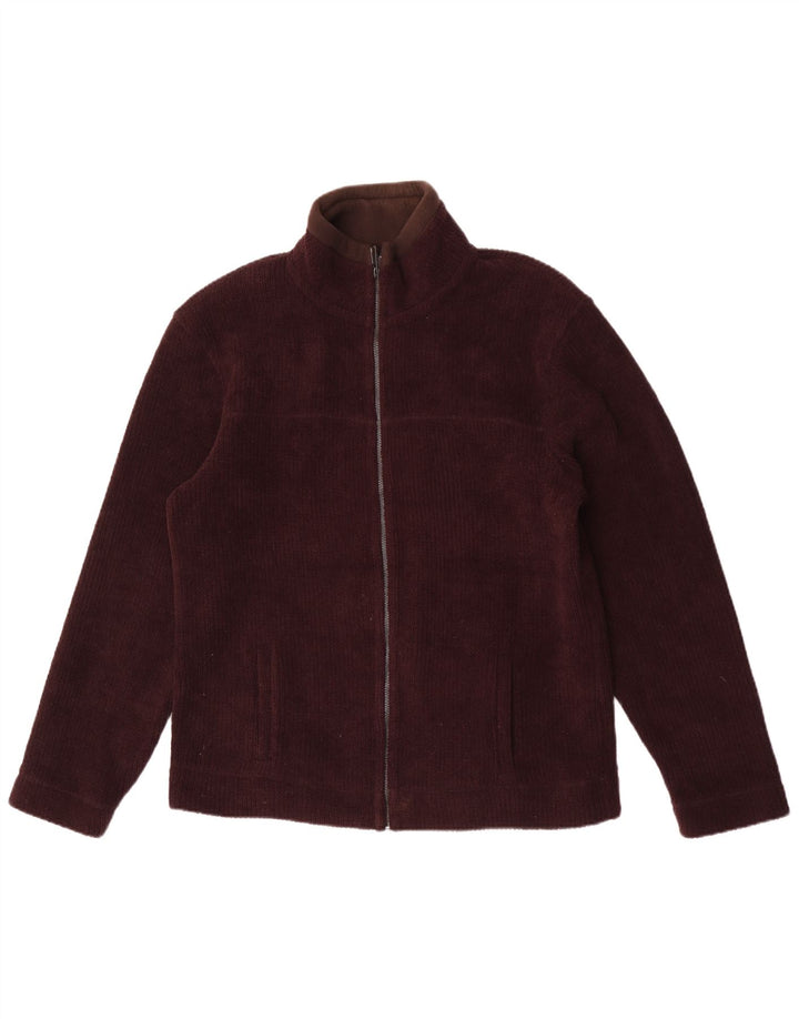 Marks & Spencer Herren Fleecejacke UK 38 Mittelbraunes Polyester