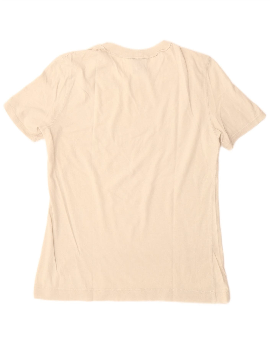 Think Pink Damen-Grafik-T-Shirt-Oberteil UK 12 Mittelweiß aus Baumwolle