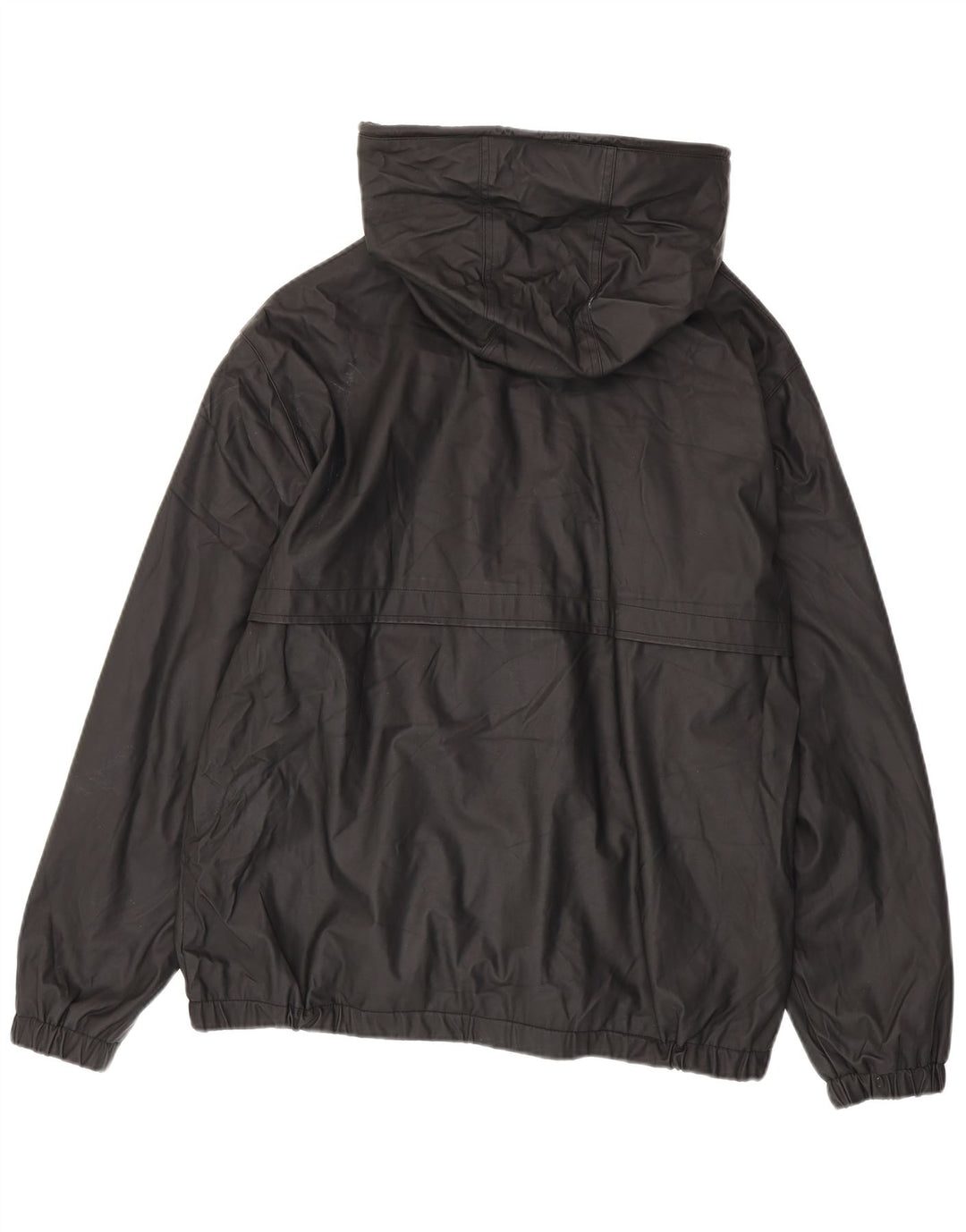 Zara Herren-Regenjacke mit Kapuze, UK 42, XL, Schwarz, Polyester