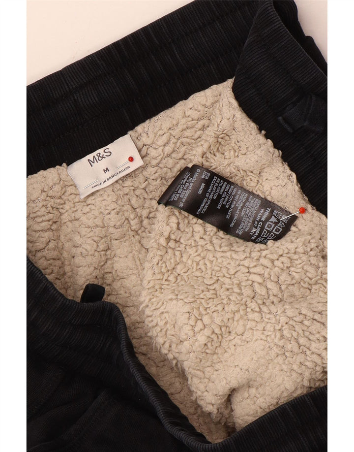 Marks & Spencer Herren-Trainingshose, Jogginghose, mittelschwarz, Baumwolle