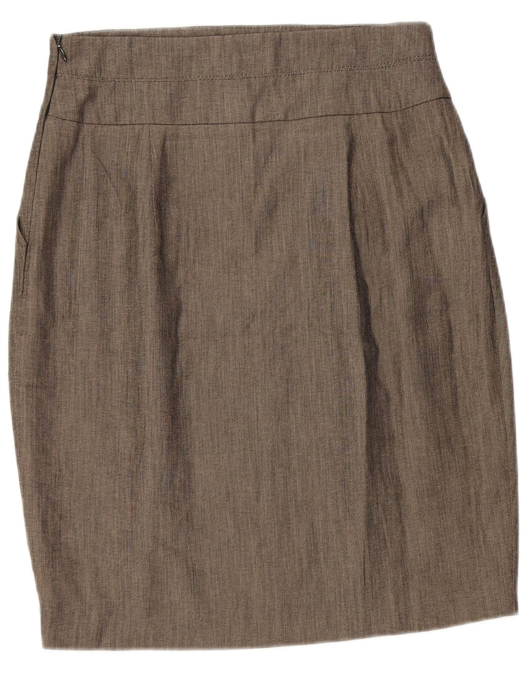 Zara Damen Bleistiftrock Medium W28 Graue Viskose