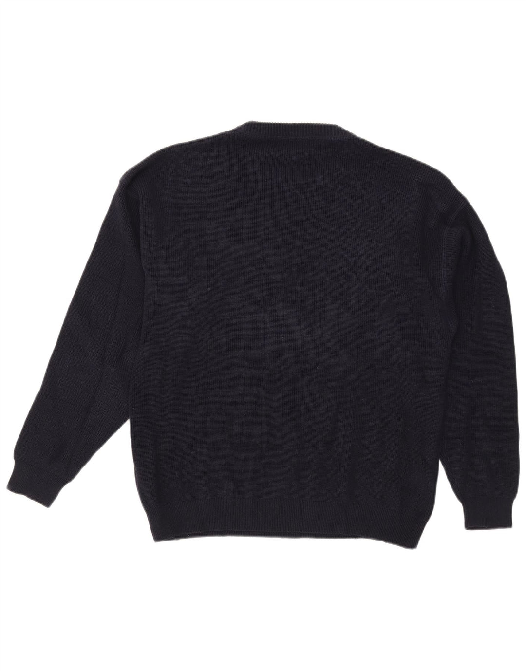 Eddie Bauer Herren-Pullover mit Rundhalsausschnitt, mittelmarineblaue Baumwolle