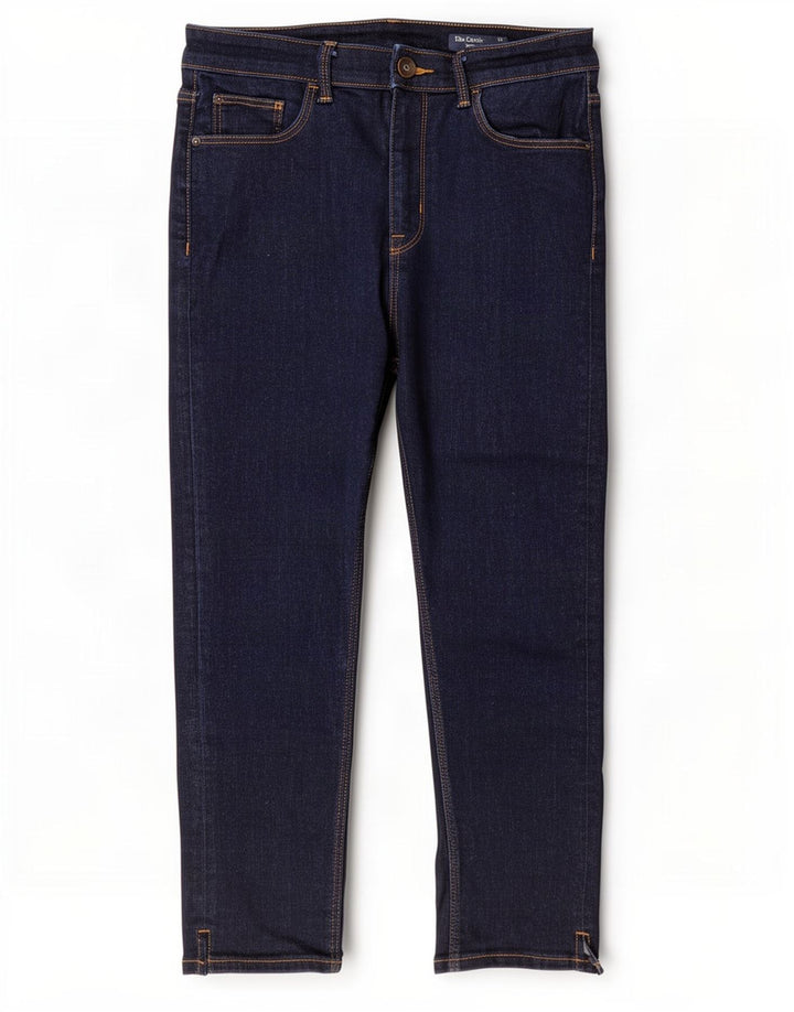 Marks & Spencer Damen-Cropped-Jeans, UK 12, M, W28, L21, Marineblau