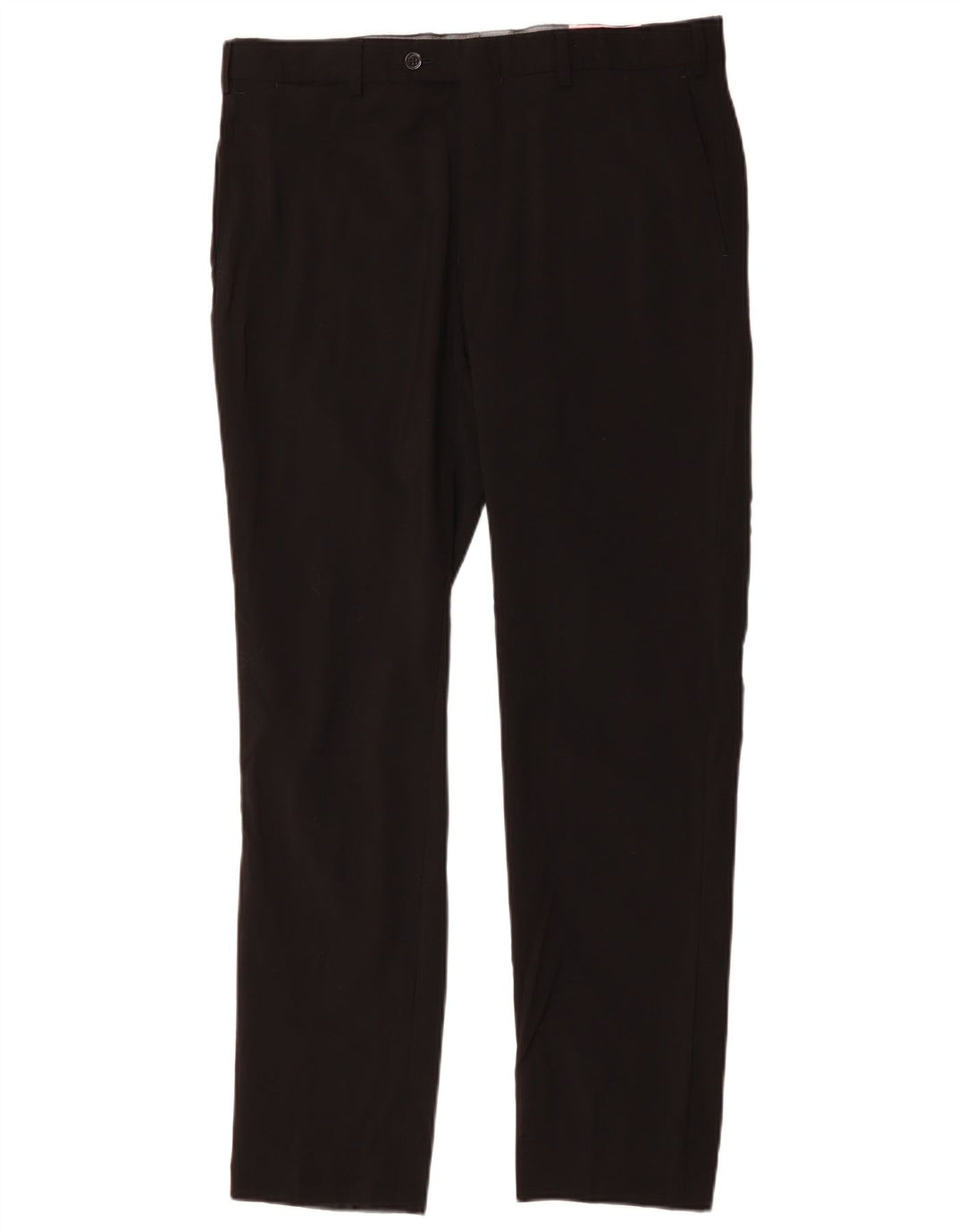 MASSIMO DUTTI Herren Slim Anzughose EU 44 Large W34 L31 Schwarze Wolle